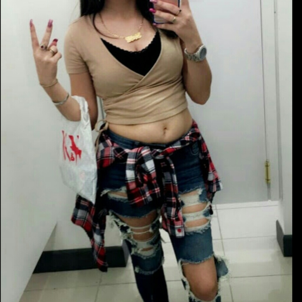Nude Crop Top